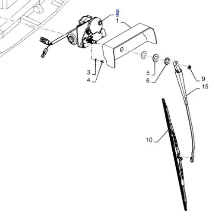 87673381 - Электродвигатель стеклоочистителя